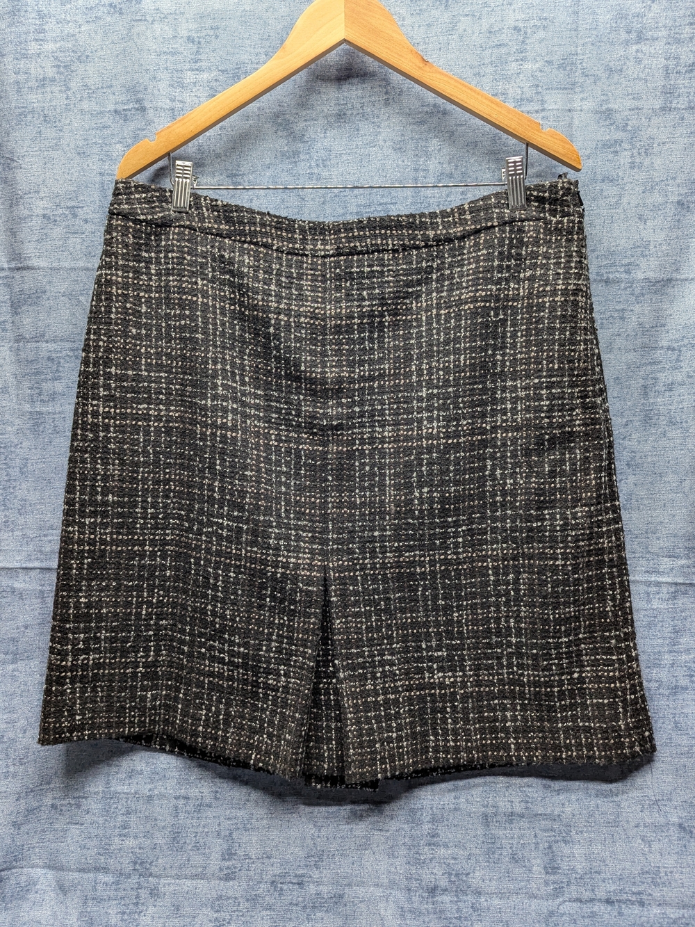 Brooks Brothers Tweed Mini Skirt Tailored Old Money Sz 16 Brown Women's Preppy